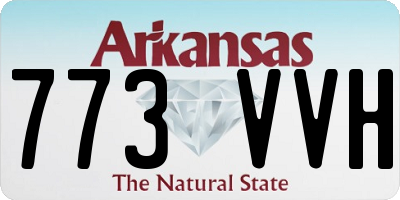 AR license plate 773VVH