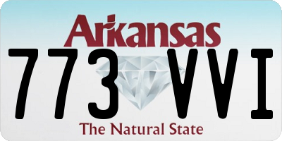 AR license plate 773VVI