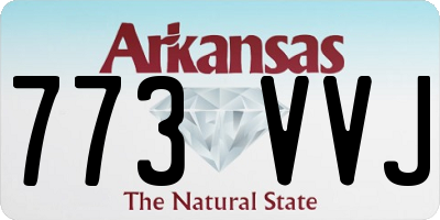AR license plate 773VVJ