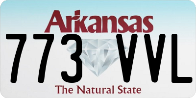 AR license plate 773VVL