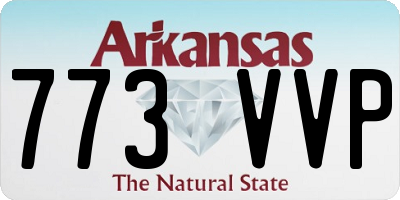 AR license plate 773VVP