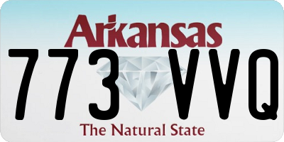 AR license plate 773VVQ
