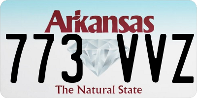 AR license plate 773VVZ