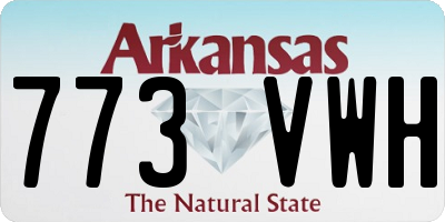 AR license plate 773VWH