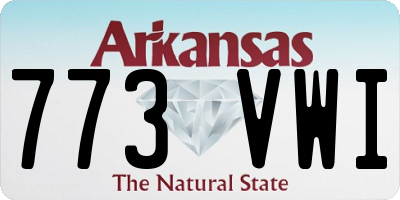 AR license plate 773VWI