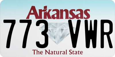 AR license plate 773VWR