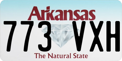 AR license plate 773VXH