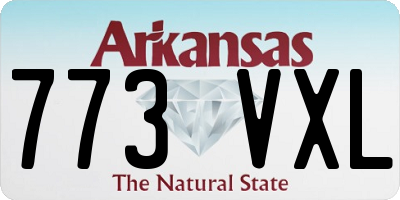 AR license plate 773VXL