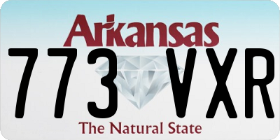 AR license plate 773VXR