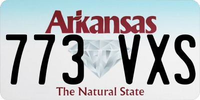 AR license plate 773VXS