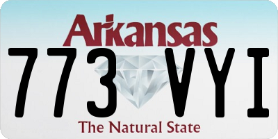 AR license plate 773VYI