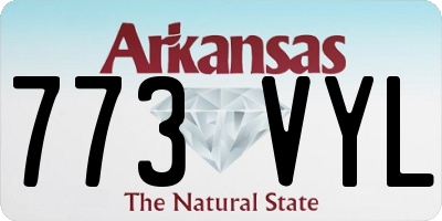AR license plate 773VYL