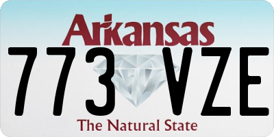 AR license plate 773VZE