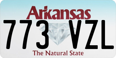 AR license plate 773VZL