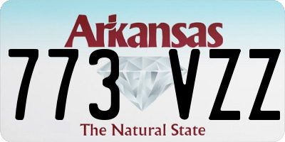 AR license plate 773VZZ
