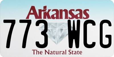 AR license plate 773WCG