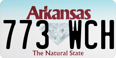 AR license plate 773WCH