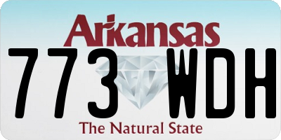 AR license plate 773WDH