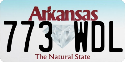 AR license plate 773WDL