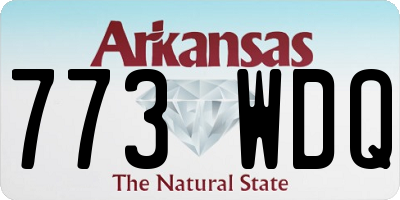 AR license plate 773WDQ