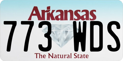 AR license plate 773WDS