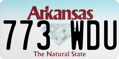 AR license plate 773WDU