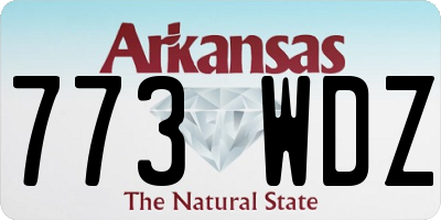 AR license plate 773WDZ