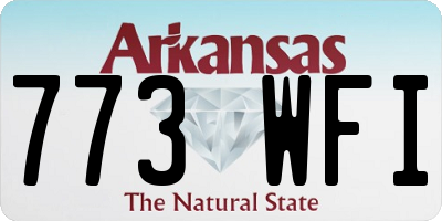 AR license plate 773WFI