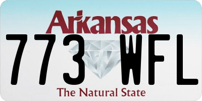 AR license plate 773WFL