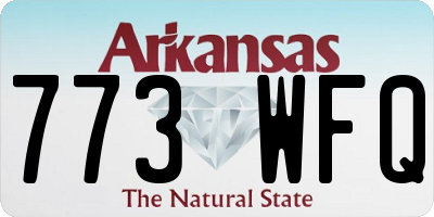 AR license plate 773WFQ