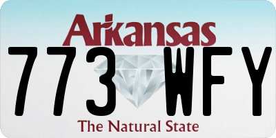 AR license plate 773WFY