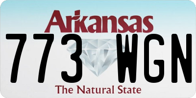 AR license plate 773WGN