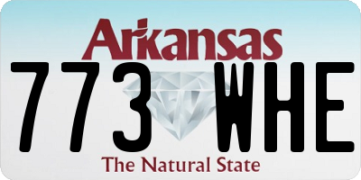 AR license plate 773WHE