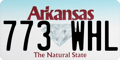 AR license plate 773WHL