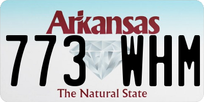 AR license plate 773WHM