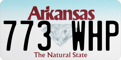 AR license plate 773WHP