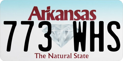 AR license plate 773WHS
