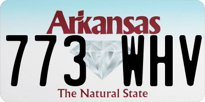 AR license plate 773WHV