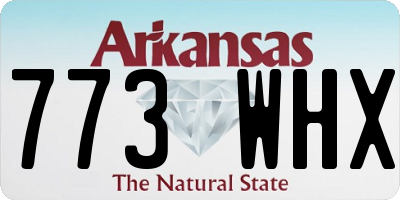 AR license plate 773WHX