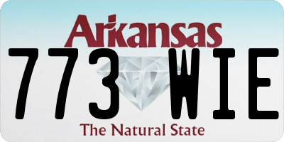 AR license plate 773WIE