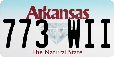 AR license plate 773WII