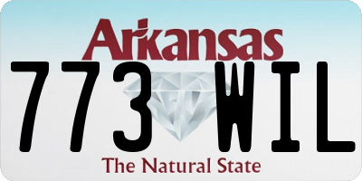 AR license plate 773WIL