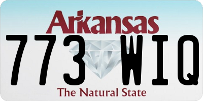 AR license plate 773WIQ