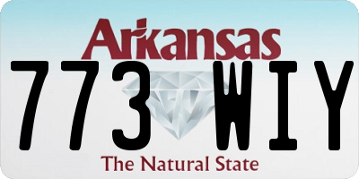 AR license plate 773WIY