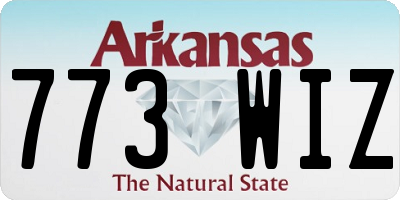 AR license plate 773WIZ
