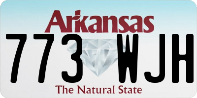 AR license plate 773WJH