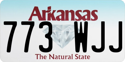 AR license plate 773WJJ