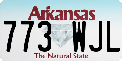 AR license plate 773WJL