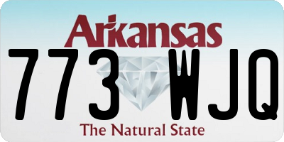 AR license plate 773WJQ