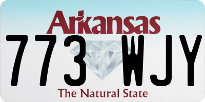 AR license plate 773WJY